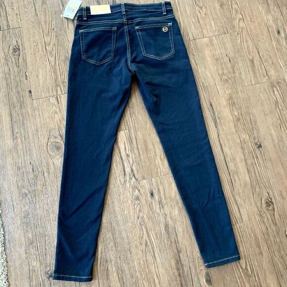 NEW Michael Kors Izzy Skinny Dark Rinse Jeans . - Picture 5 of 15